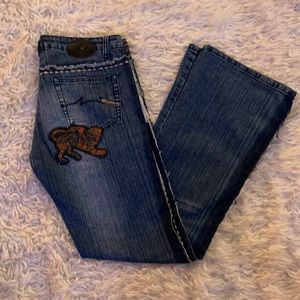 Parasuco ergonomic bootleg cut jeans, Sz 28